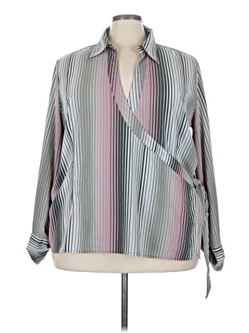 Ashley Stewart Long Sleeve Blouse (view 1)