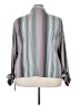 Ashley Stewart Stripes Gray Long Sleeve Blouse Size 24 - photo 2