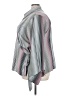 Ashley Stewart Stripes Gray Long Sleeve Blouse Size 24 - photo 5