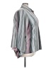 Ashley Stewart Stripes Gray Long Sleeve Blouse Size 24 - photo 4