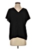 Uniqlo 100% Polyester Black Short Sleeve Blouse Size S - photo 1