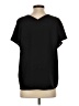 Uniqlo 100% Polyester Black Short Sleeve Blouse Size S - photo 2