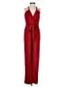 Love Squared Solid Red Jumpsuit Size M - photo 1