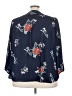 Fun2Fun 100% Polyester Floral Blue 3/4 Sleeve Blouse Size 3X - photo 2