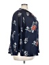 Fun2Fun 100% Polyester Floral Blue 3/4 Sleeve Blouse Size 3X - photo 4