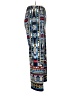 Melissa Paige Print Blue Casual Pants Size L - photo 4