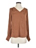 Maison d' Amelie 100% Polyester Brown Long Sleeve Blouse Size XS - photo 1