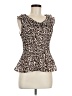 Sunny Leigh 100% Polyester Brown Sleeveless Blouse Size M - photo 1