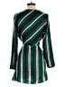 Zara TRF 100% Polyester Green Teal Cocktail Dress Size M - photo 2
