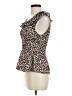 Sunny Leigh 100% Polyester Brown Sleeveless Blouse Size M - photo 5