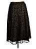 Kaari Blue 100% Polyester Animal Print Black Casual Skirt Size 6 - photo 2