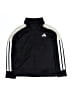 Adidas 100% Polyester Black Track Jacket Size 5 - photo 1