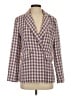 Ellen Tracy Houndstooth Purple Blazer Size S - photo 1