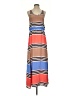 Addison Stripes Brown Casual Dress Size XS - photo 1