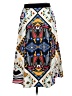Francesca's 100% Polyester Graphic White Casual Skirt Size M - photo 2