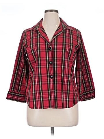 Foxcroft 3/4 Sleeve Button-Down Shirt (view 1)