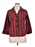 Foxcroft Plaid Red 3/4 Sleeve Button-Down Shirt Size 14 (petite) - photo 1