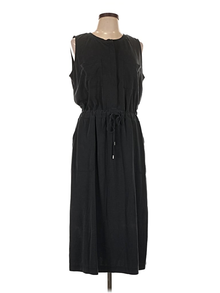 Pre-owned Lou & Grey Casual Dress In Black