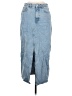 MNG 100% Cotton Blue Denim Skirt Size M - photo 1