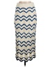 Aqua Chevron-herringbone Blue Casual Skirt Size S - photo 1