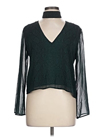 Olivaceous Long Sleeve Blouse (view 1)