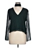 Olivaceous 100% Polyester Green Long Sleeve Blouse Size L - photo 1