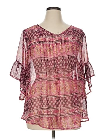 Style&Co Short Sleeve Blouse (view 1)