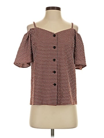 MOUSSY Short Sleeve Blouse (view 1)