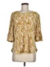 Cure 100% Polyester Green 3/4 Sleeve Blouse Size M - photo 1
