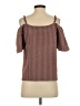 MOUSSY Brown Short Sleeve Blouse Size Sm (1) - photo 2