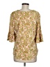 Cure 100% Polyester Green 3/4 Sleeve Blouse Size M - photo 2
