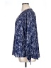 Express 100% Polyester Blue Long Sleeve Blouse Size XL - photo 5