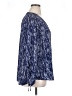 Express 100% Polyester Blue Long Sleeve Blouse Size XL - photo 4
