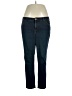 Inc Denim Solid Blue Jeans Size 16 - photo 1