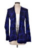Diane von Furstenberg Print Blue Blazer Size 4 - photo 1