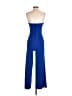 Crystal Sky Solid Blue Jumpsuit Size S - photo 2