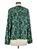 Ann Taylor LOFT 100% Polyester Green Long Sleeve Blouse Size M - photo 2