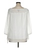 AB Studio 100% Polyester Ivory 3/4 Sleeve Blouse Size XL - photo 2