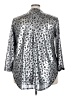 Cato Metallic Silver 3/4 Sleeve Blouse Size 28W - photo 2