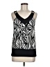 Dots Black Sleeveless Blouse Size M - photo 1