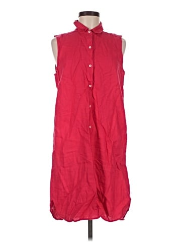 Pure Navy Sleeveless Button-Down Shirt (view 1)