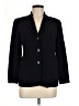 Lafayette 148 New York Solid Blue Black Blazer Size 8 Petite - photo 1