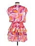 Adrienne Print Pink Cocktail Dress Size M - photo 2