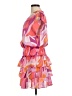 Adrienne Print Pink Cocktail Dress Size M - photo 5