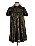 Wayne 100% Polyester Metallic Gold Casual Dress Size 0 - photo 1
