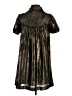 Wayne 100% Polyester Metallic Gold Casual Dress Size 0 - photo 2