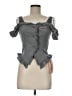 Diddi Moda Gray Short Sleeve Top Size M - photo 1