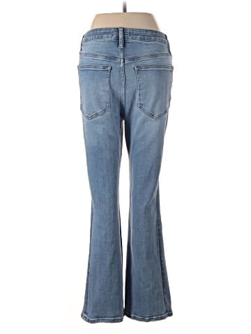 Madewell Curvy Kick Out Crop Jeans in Mather Wash (view 2)