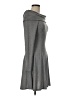 Alya Solid Gray Casual Dress Size M - photo 4