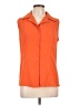 Joanna 100% Polyester Orange Sleeveless Blouse Size L - photo 1